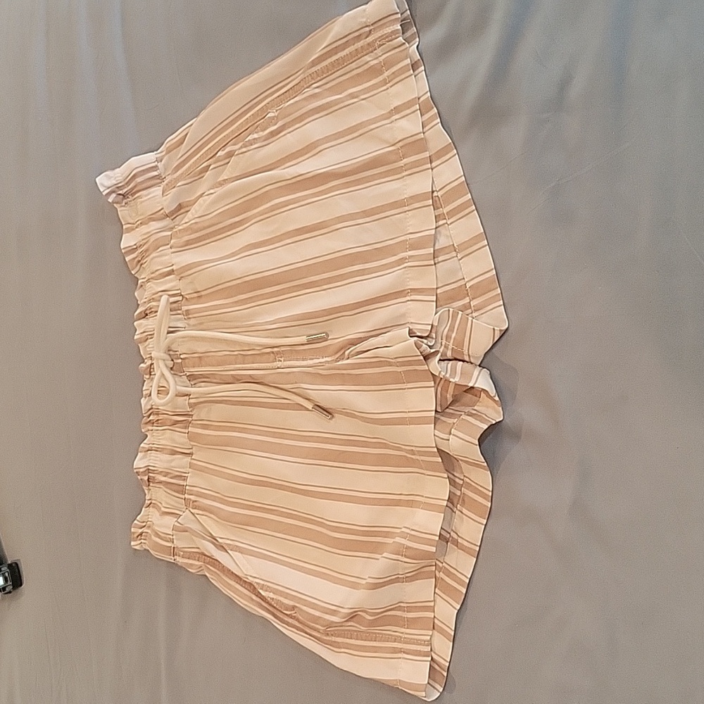 Loft Emory Drawstring Waist Striped Shorts S - Picture 8 of 9